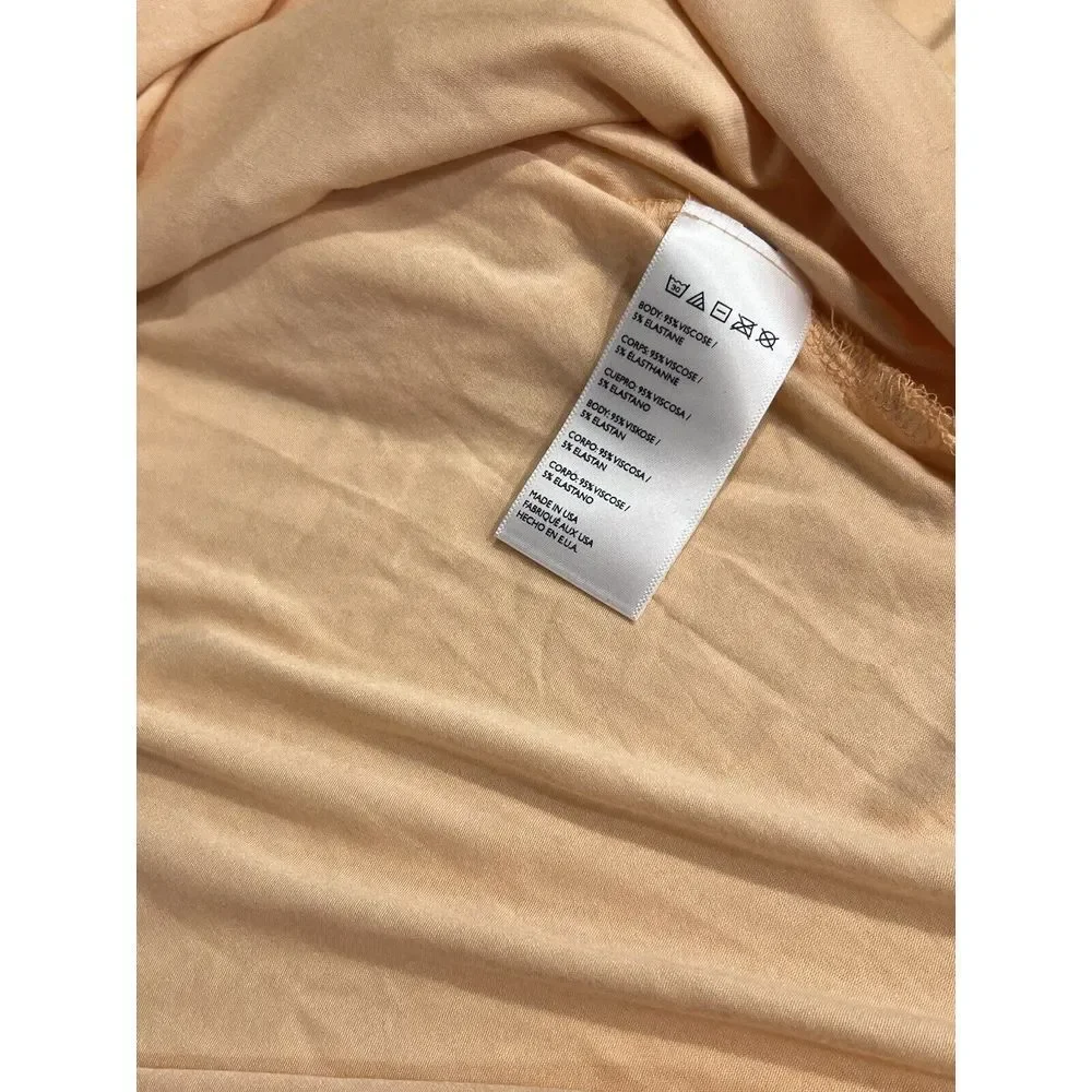 Free People Beach Women's Orange Side Slit‎ Top shirt XS/S